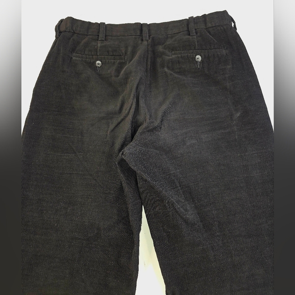 Croft & Barrow Men's Black Corduroy Pants Size 36x32 I-3317 - Picture 9 of 10